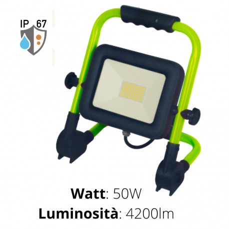 PROIETTORE DA CANTIERE LED 50W