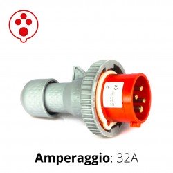 SPINA CEE ROSSA 32A 3P+T 6h 380-415V IP67