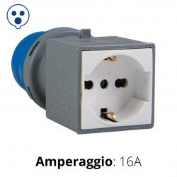 ADATTATORE INDUSTRIALE SPINA CEE BLU A PRESA UNIVERSALE