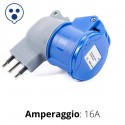 ADATTATORE A "PETTINE" SPINA 16A PRESA CEE BLU