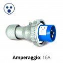 SPINA CEE BLU 16A 2P+T 6h 220-250V IP67